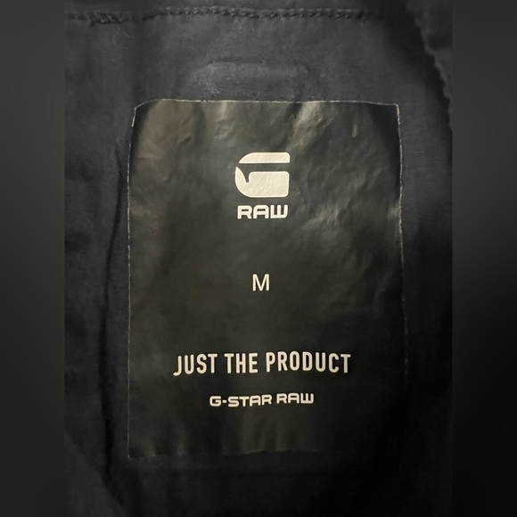 G Star Raw Shirt Womens Size Medium Black Button Up Cotton Long Sleeve (0218) - Picture 6 of 6